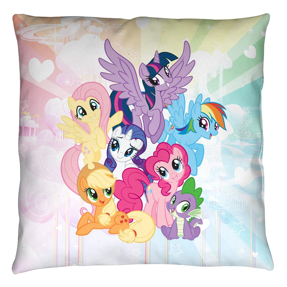 My Little Pony Friendship Is Magic Pony Group - Throw Pillows Throw Pillows My Little Pony