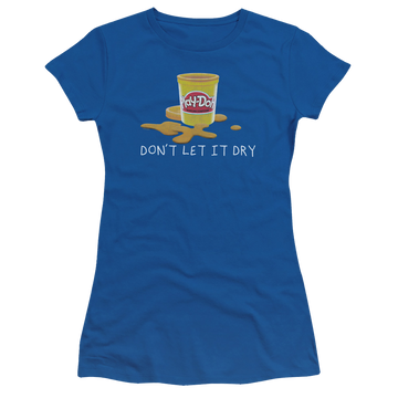 Royal juniors t-shirt with Play-doh Don't Let It Dry Out graphic