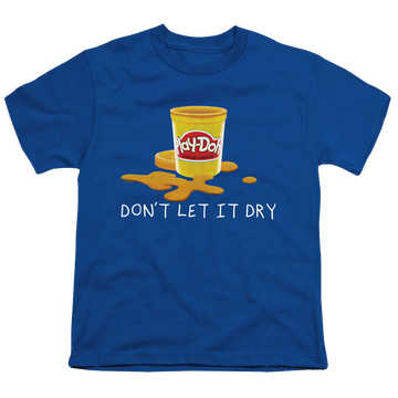 Royal youth t-shirt for ages 8 to 12 with Play-doh Don't Let It Dry Out graphic