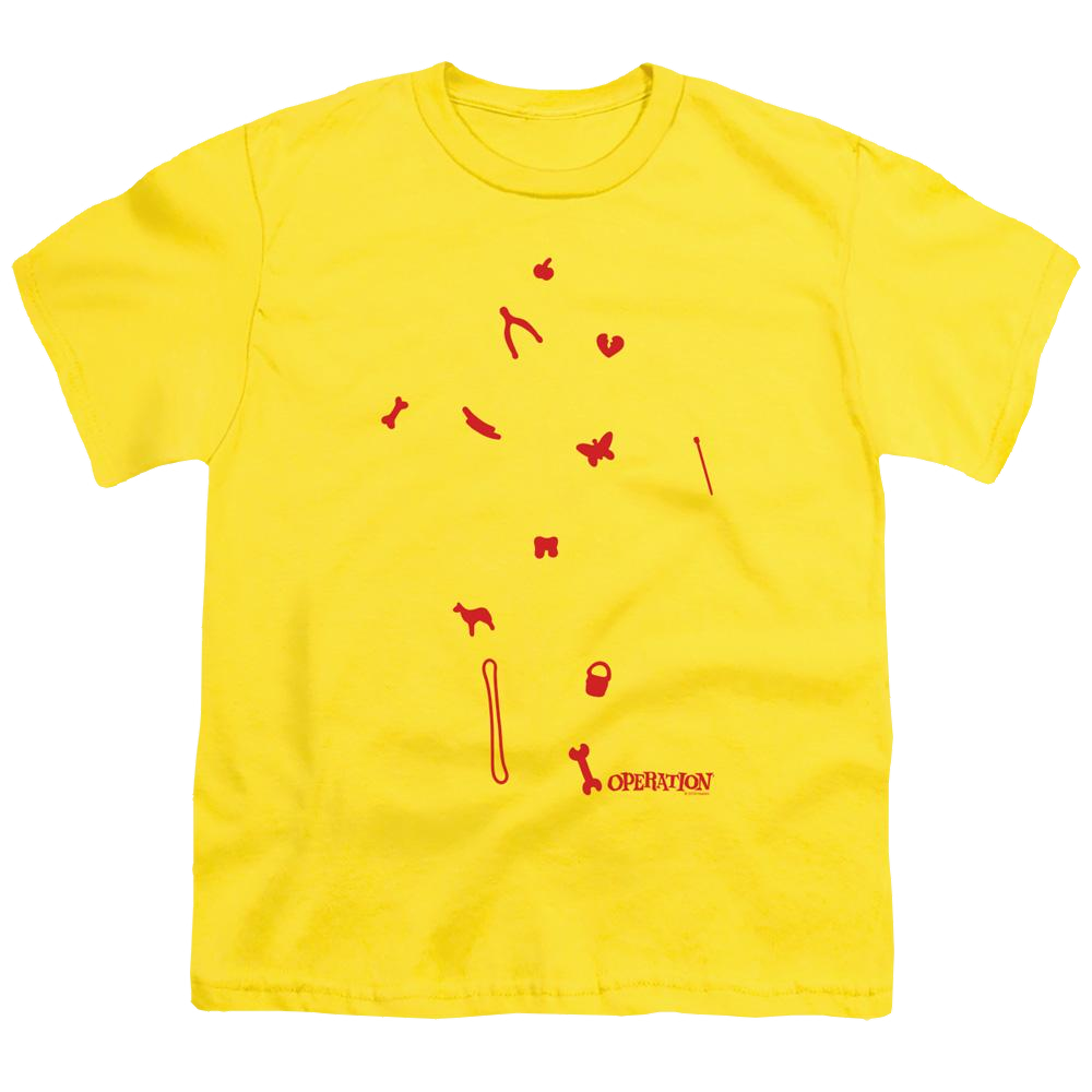 Hasbro Operation Parts - Youth T-Shirt Youth T-Shirt (Ages 8-12) Operation