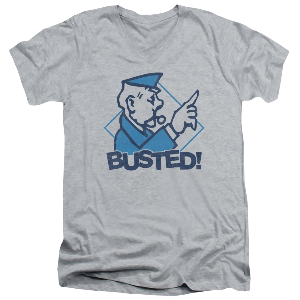 Monopoly Busted - Men's V-Neck T-Shirt Men's V-Neck T-Shirt Monopoly