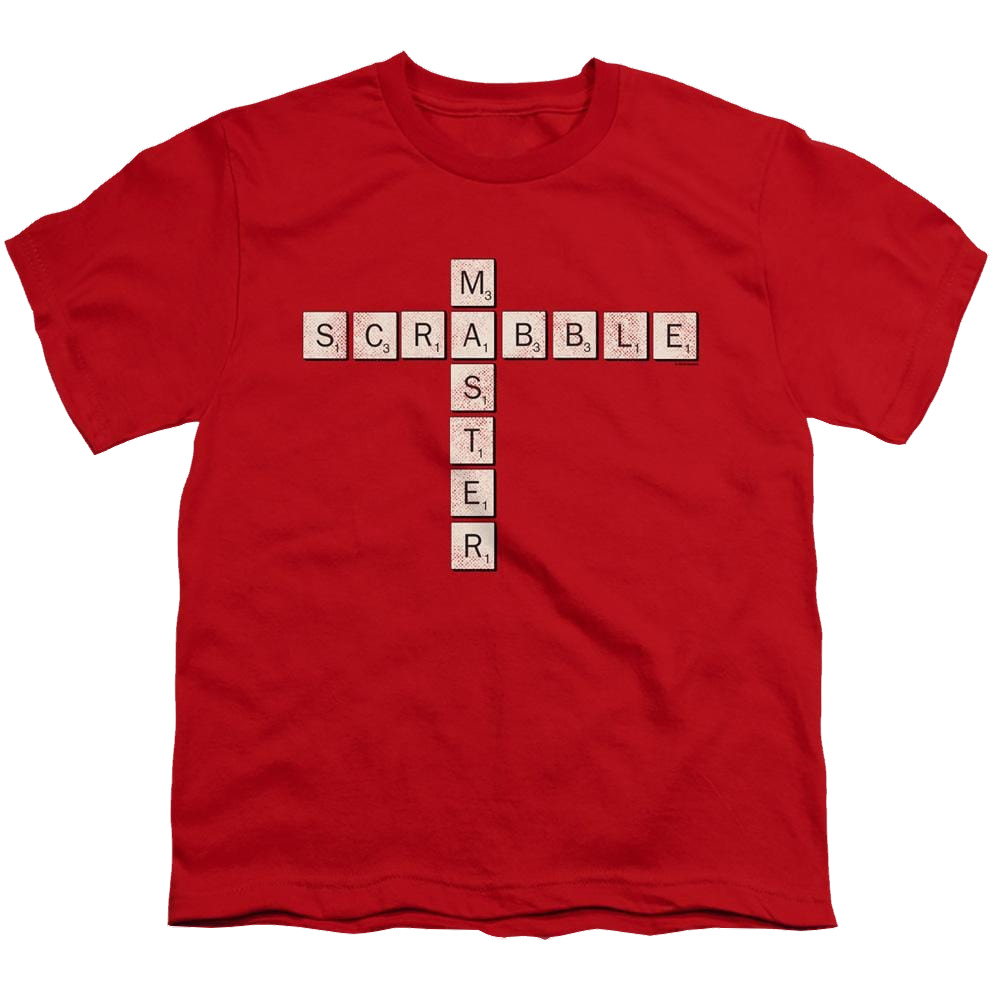 Scrabble Master - Youth T-Shirt Youth T-Shirt (Ages 8-12) Scrabble