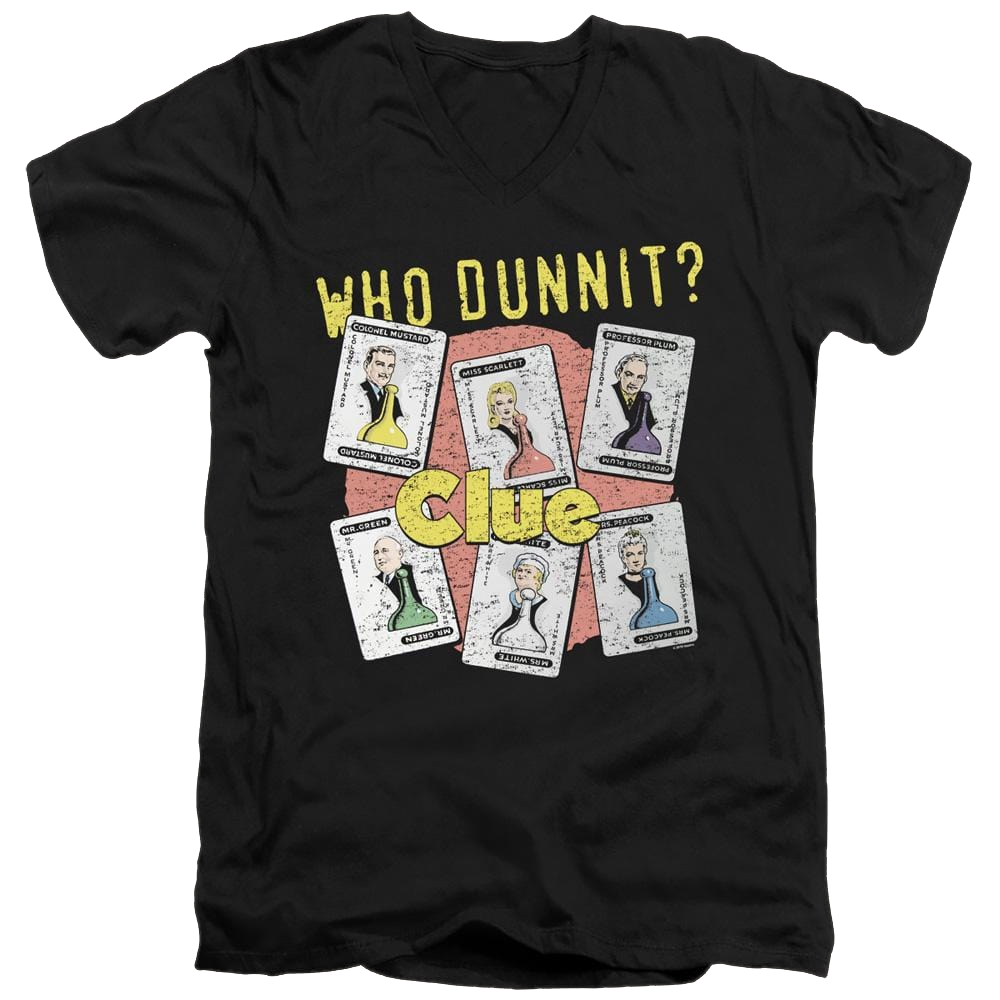 Game of Clue Who Dunnit - Men's V-Neck T-Shirt Men's V-Neck T-Shirt Clue