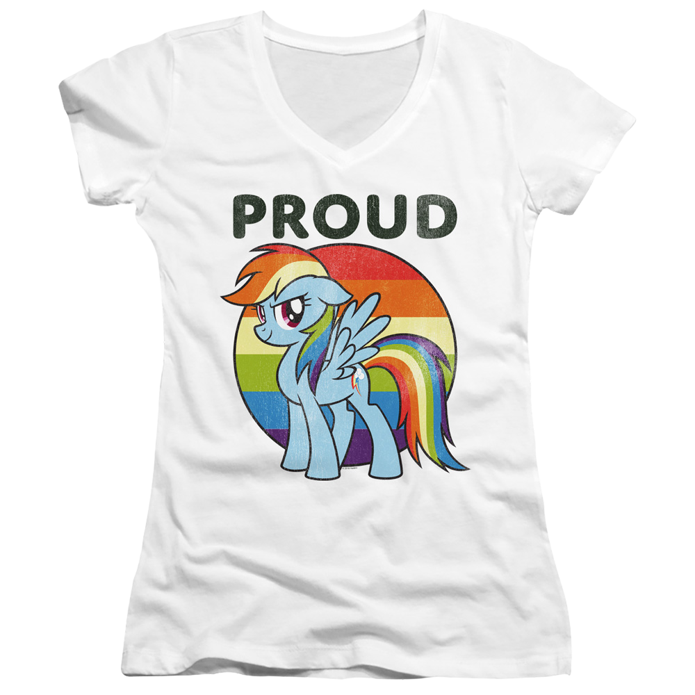 My Little Pony Friendship Is Magic Proud - Juniors V-Neck T-Shirt Juniors V-Neck T-Shirt My Little Pony