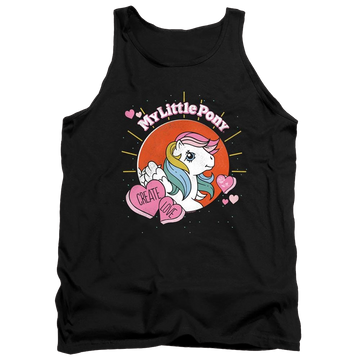 Black men's tank with My Little Pony Classic Create Love graphic