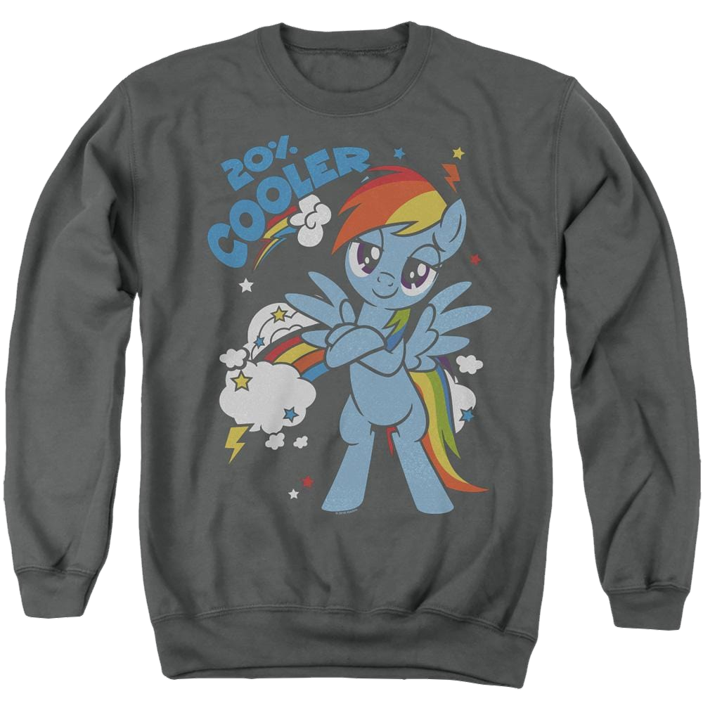 My Little Pony Friendship Is Magic 20 Percent Cooler - Men's Crewneck Sweatshirt Men's Crewneck Sweatshirt My Little Pony