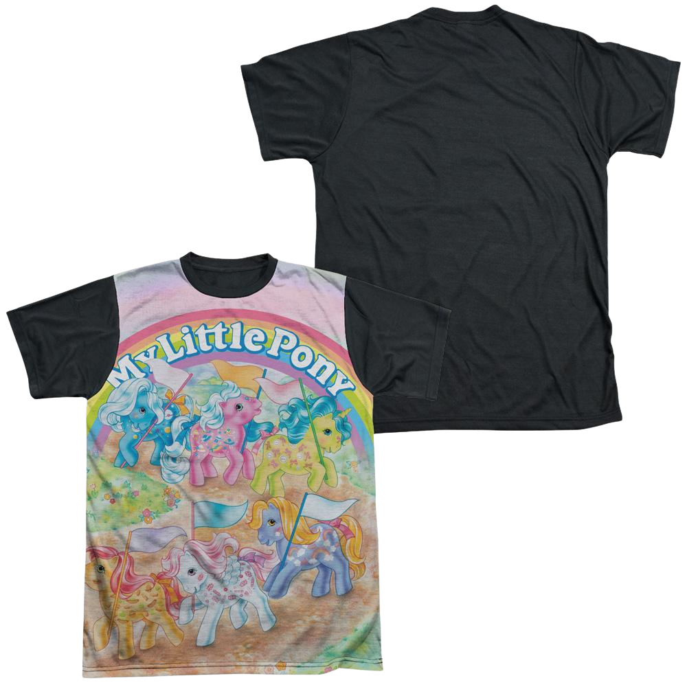My Little Pony Classic Classic Ponies - Men's Black Back T-Shirt Men's Black Back T-Shirt My Little Pony