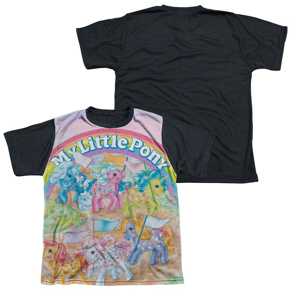 My Little Pony Classic Classic Ponies - Youth Black Back T-Shirt Youth Black Back T-Shirt (Ages 8-12) My Little Pony