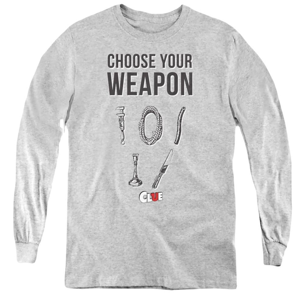 Game of Clue Choose - Youth Long Sleeve T-Shirt Youth Long Sleeve T-Shirt Clue