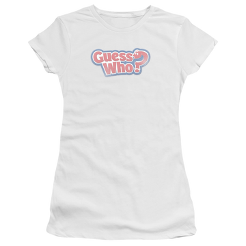 Guess Who Distressed Logo - Juniors T-Shirt Juniors T-Shirt Guess Who