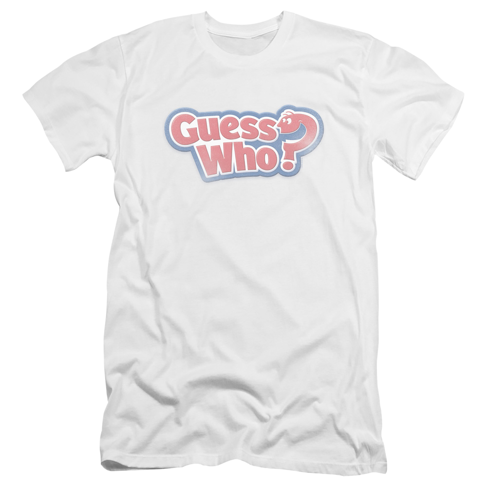 Guess Who Distressed Logo - Men's Premium Slim Fit T-Shirt Men's Premium Slim Fit T-Shirt Guess Who