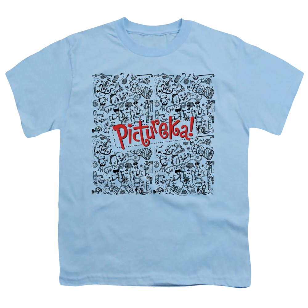 Hasbro Gaming Pictureka Line Work - Youth T-Shirt Youth T-Shirt (Ages 8-12) Pictureka!