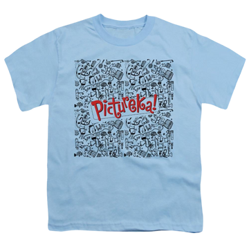 Hasbro Gaming Pictureka Line Work - Youth T-Shirt Youth T-Shirt (Ages 8-12) Pictureka!