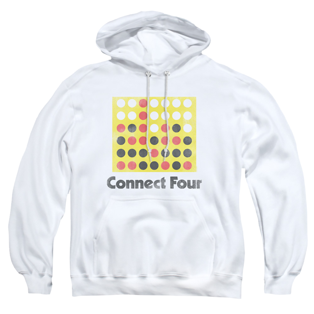 Connect Four Classic Logo Distressed - Pullover Hoodie Pullover Hoodie Connect Four