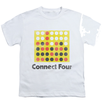 Connect Four Classic Logo Distressed - Youth T-Shirt Youth T-Shirt (Ages 8-12) Connect Four