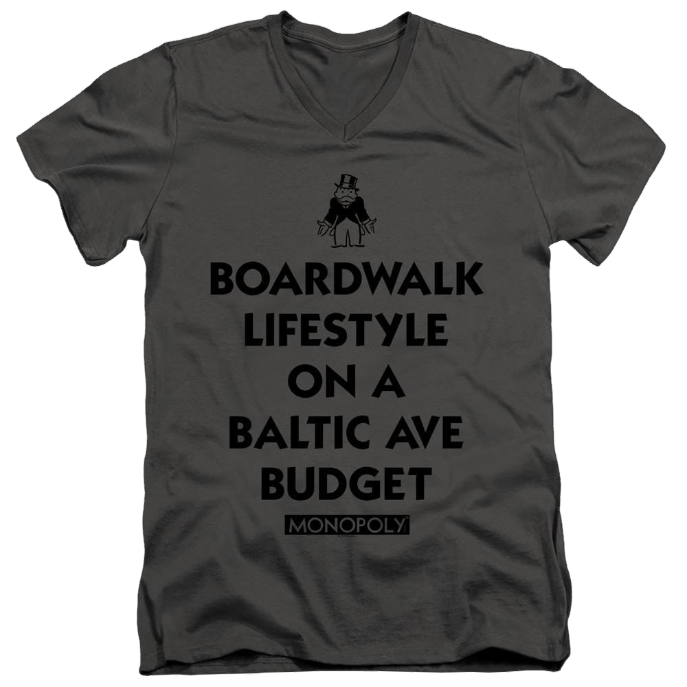 Monopoly Lifestyle Vs Budget - Men's V-Neck T-Shirt Men's V-Neck T-Shirt Monopoly
