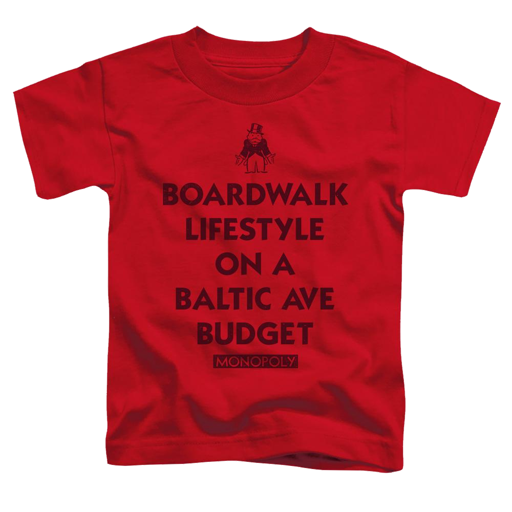 Monopoly Lifestyle Vs Budget - Toddler T-Shirt Toddler T-Shirt Monopoly