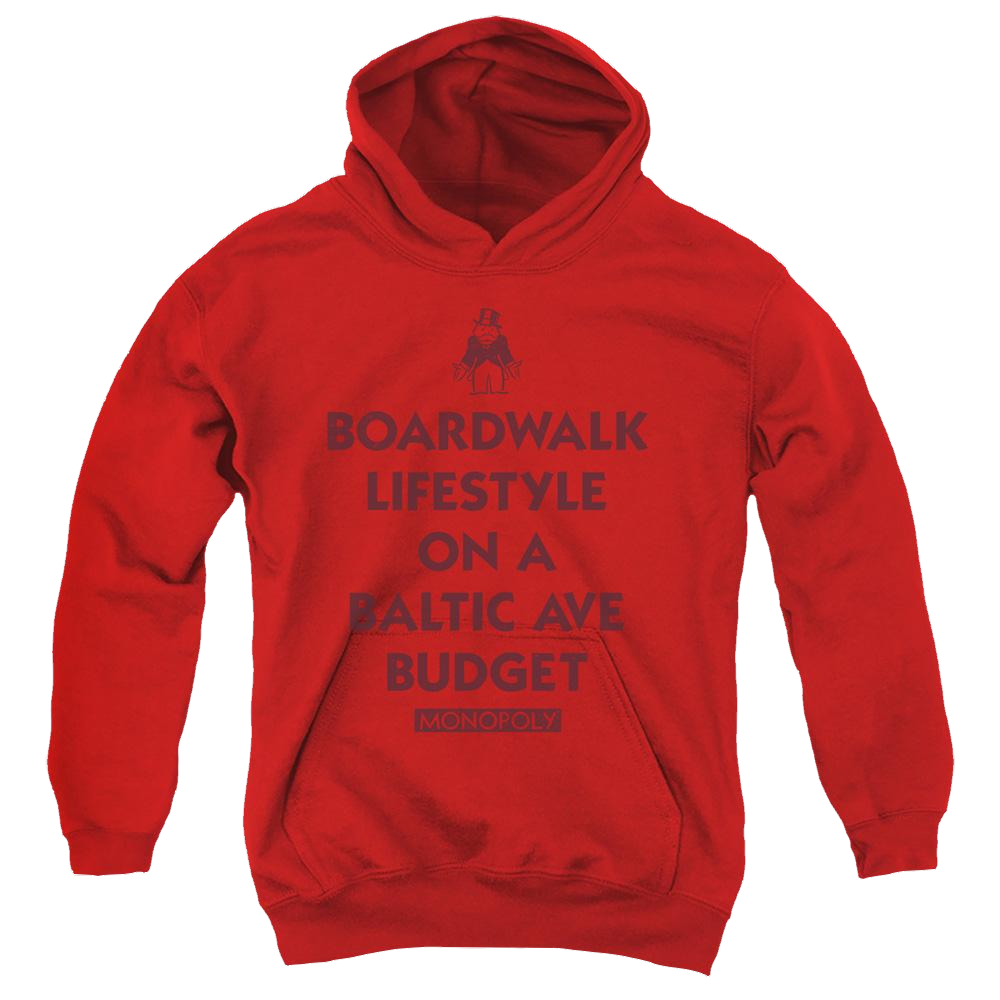Monopoly Lifestyle Vs Budget - Youth Hoodie Youth Hoodie (Ages 8-12) Monopoly