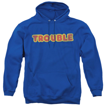Royal pullover hoodie with Game of Trouble Logo graphic