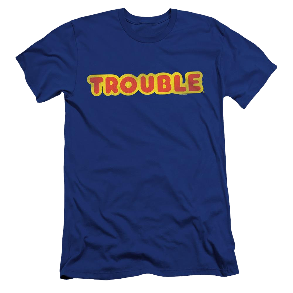 Game of Trouble Logo - Men's Premium Slim Fit T-Shirt Men's Premium Slim Fit T-Shirt Trouble
