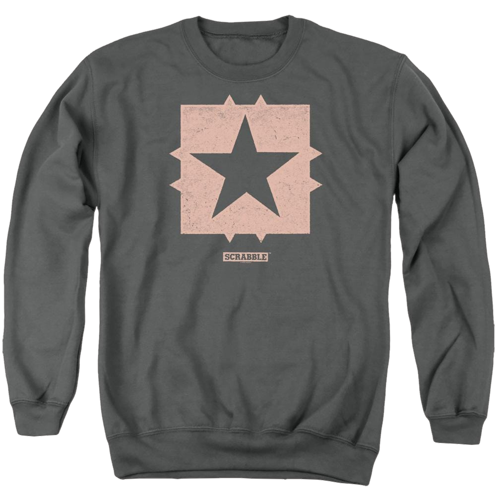 Scrabble Free Space - Men's Crewneck Sweatshirt Men's Crewneck Sweatshirt Scrabble