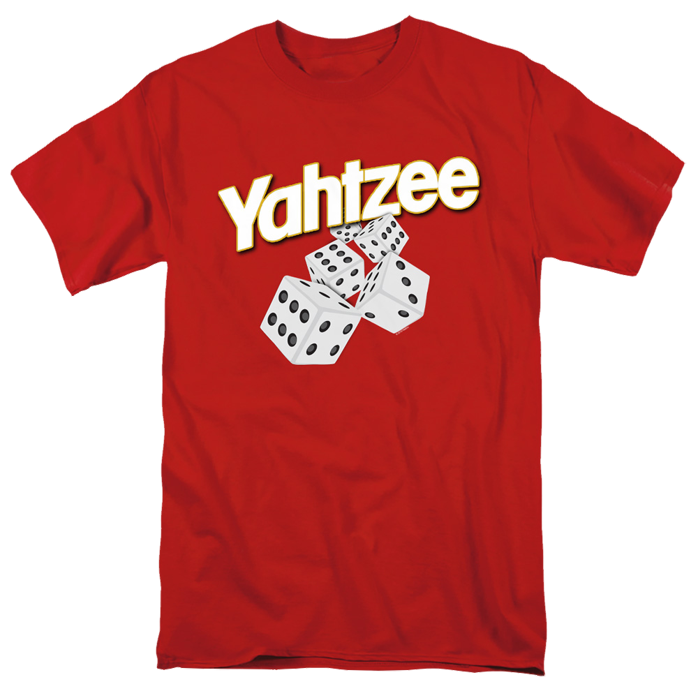 Yahtzee Tumbling Dice - Men's Regular Fit T-Shirt Men's Regular Fit T-Shirt Yahtzee
