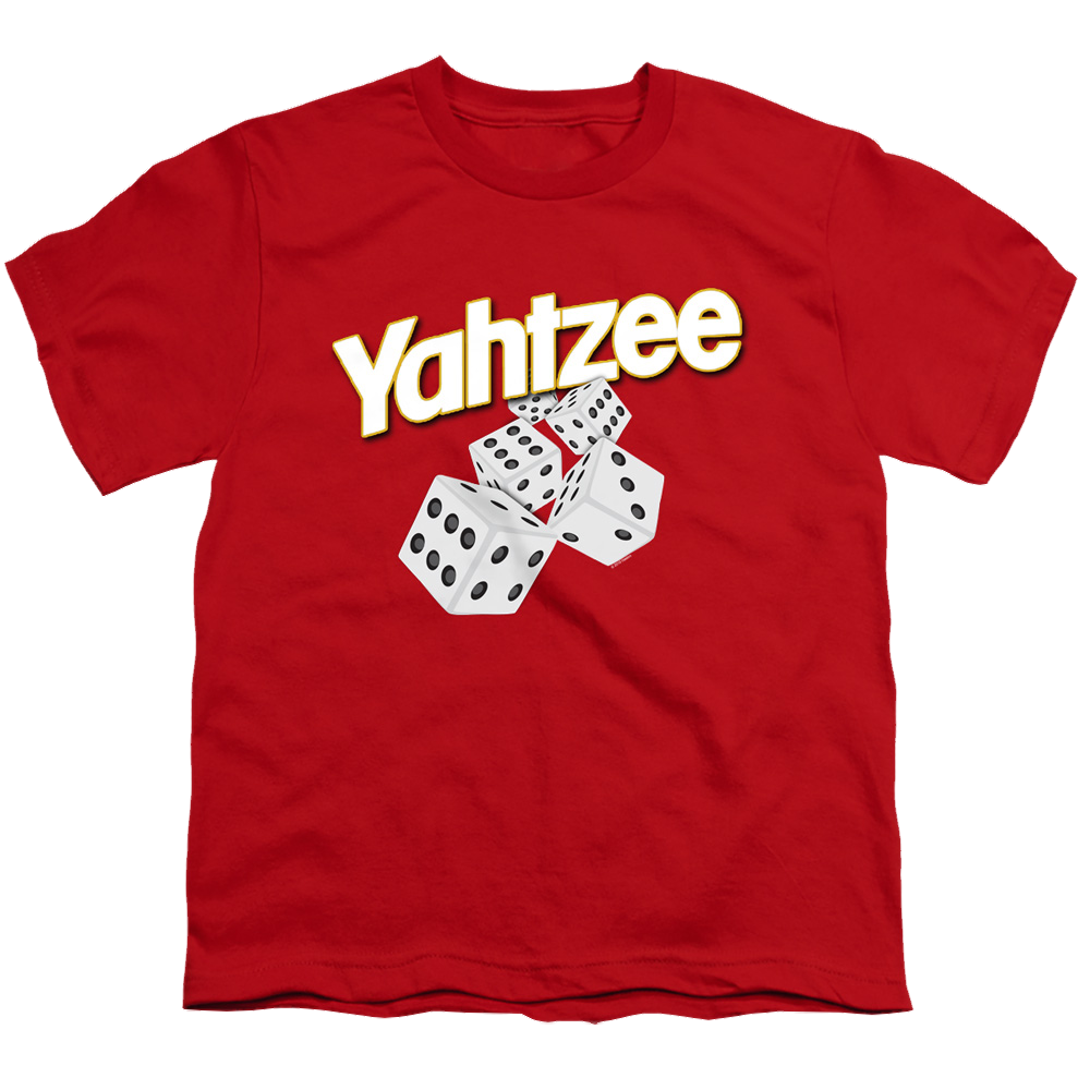 Yahtzee Tumbling Dice - Youth T-Shirt Youth T-Shirt (Ages 8-12) Yahtzee