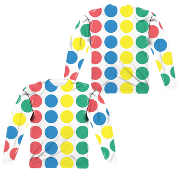 Hasbro Twister Game Mat men's all-over print long sleeve