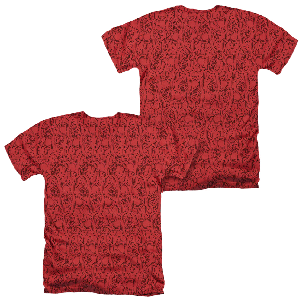 Barrel Of Monkeys (Front/Back Print) - Men's All-Over Heather T-Shirt Men's All-Over Heather T-Shirt Barrel Of Monkeys