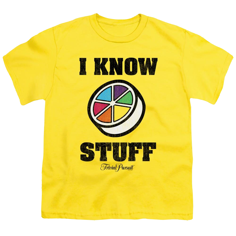 Trivial Pursuit I Know Stuff - Youth T-Shirt Youth T-Shirt (Ages 8-12) Trivial Pursuit