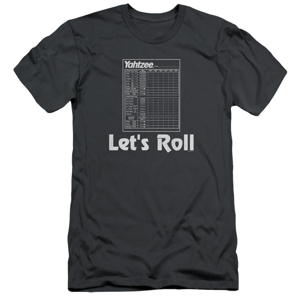 Yahtzee Lets Roll - Men's Slim Fit T-Shirt Men's Slim Fit T-Shirt Yahtzee