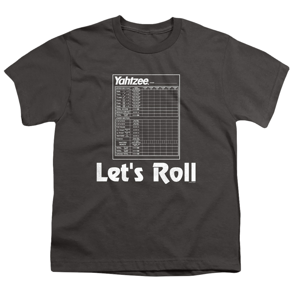 Yahtzee Lets Roll - Youth T-Shirt Youth T-Shirt (Ages 8-12) Yahtzee