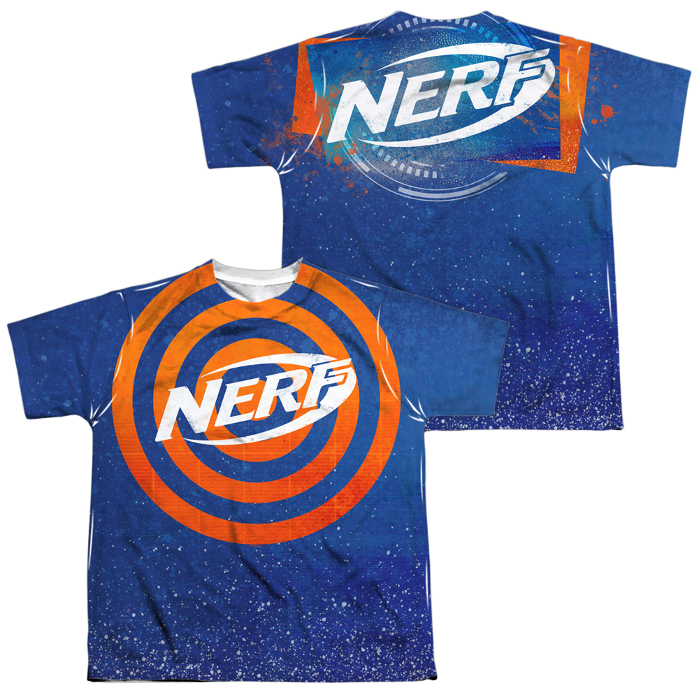 Nerf Target Practice (Front/Back Print) - Youth All-Over Print T-Shirt Youth All-Over Print T-Shirt (Ages 8-12) Nerf