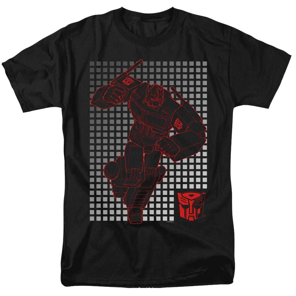 Transformers Optimus Grid - Men's Regular Fit T-Shirt Men's Regular Fit T-Shirt Transformers
