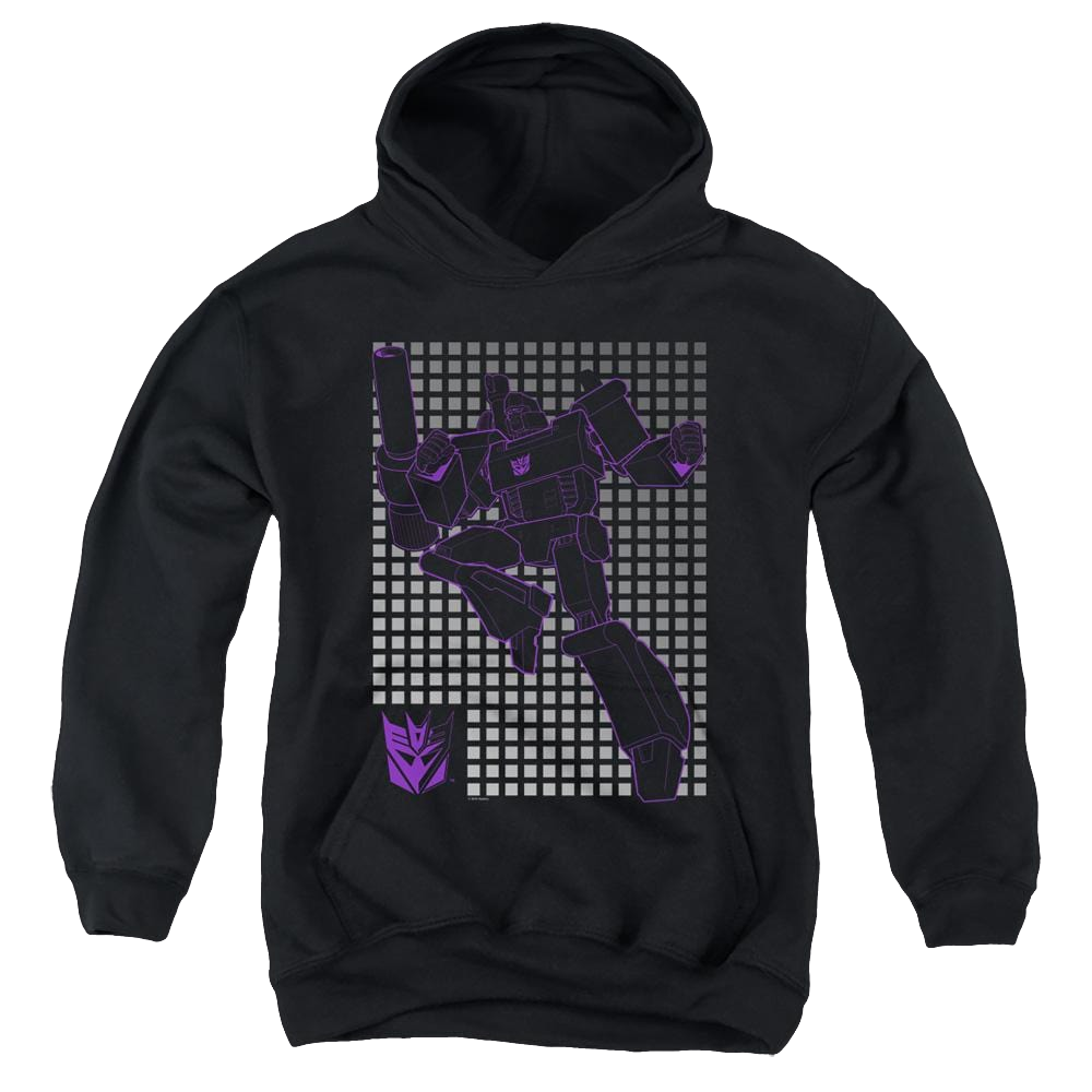 Transformers Megatron Grid - Youth Hoodie Youth Hoodie (Ages 8-12) Transformers
