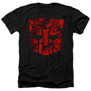 Charcoal men's heather t-shirt with Transformers Tonal Autobot graphic