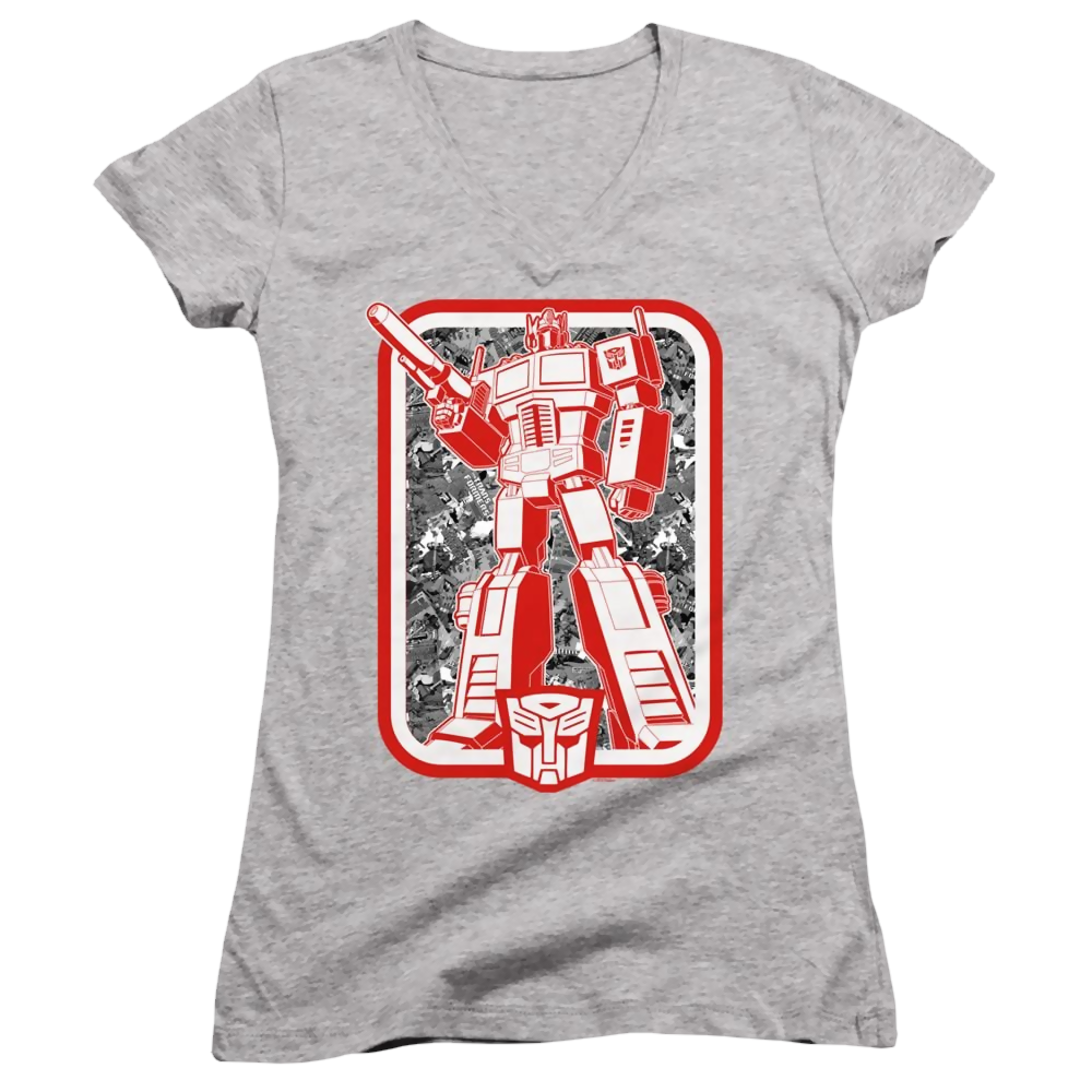 Transformers Autobot - Juniors V-Neck T-Shirt Juniors V-Neck T-Shirt Transformers