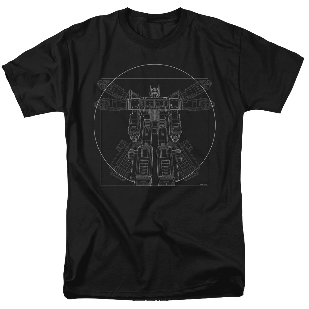 Transformers Vitruvian Optimus - Men's Regular Fit T-Shirt Men's Regular Fit T-Shirt Transformers