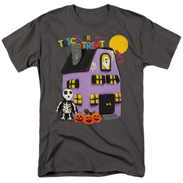Charcoal men's regular fit t-shirt with Play-doh Trick Or Treat graphic