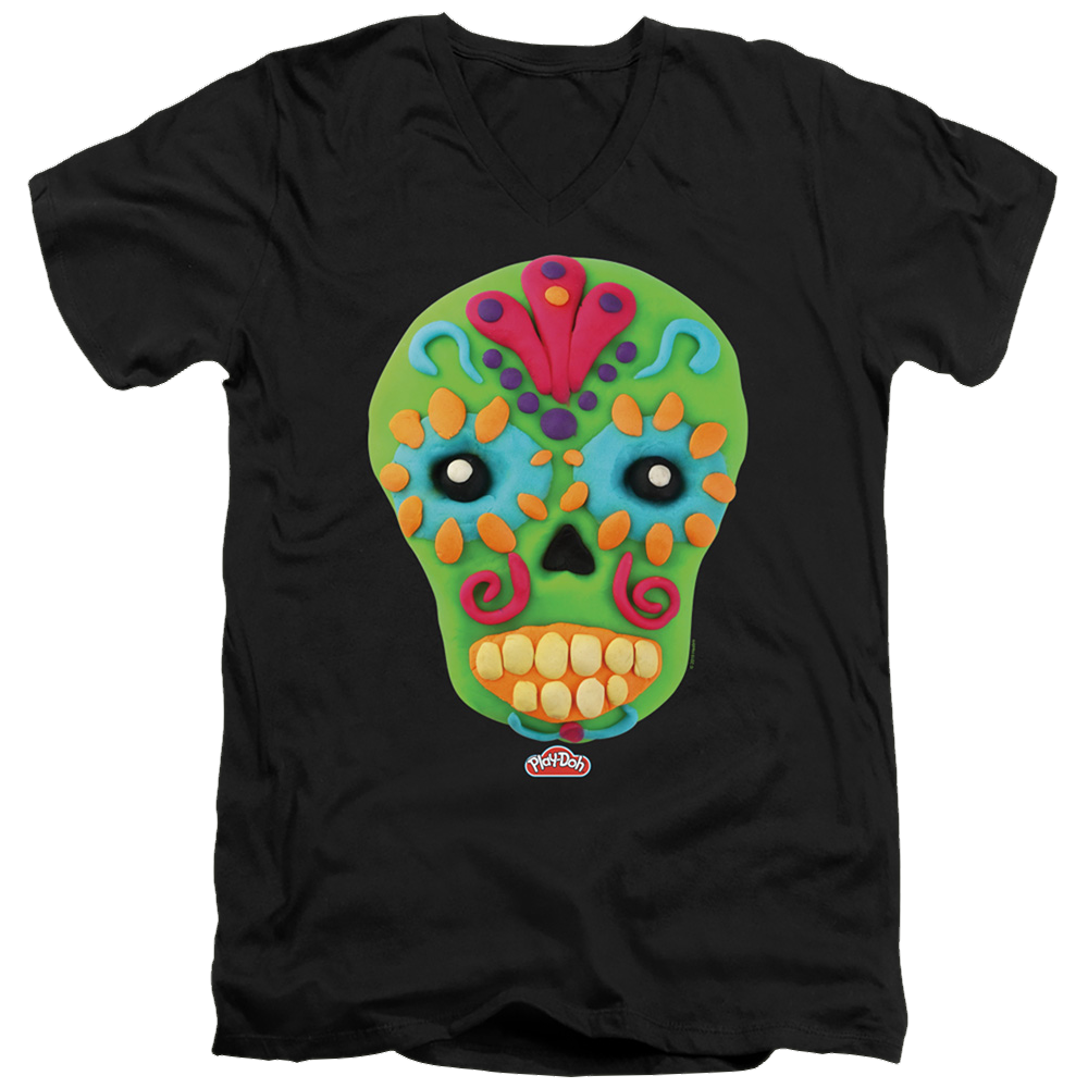 Play-doh Sugar Skull - Men's V-Neck T-Shirt Men's V-Neck T-Shirt Play-doh