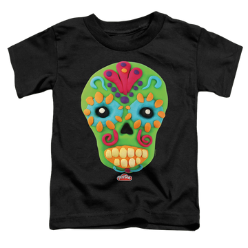 Black toddler t-shirt with Play-doh Sugar Skull graphic
