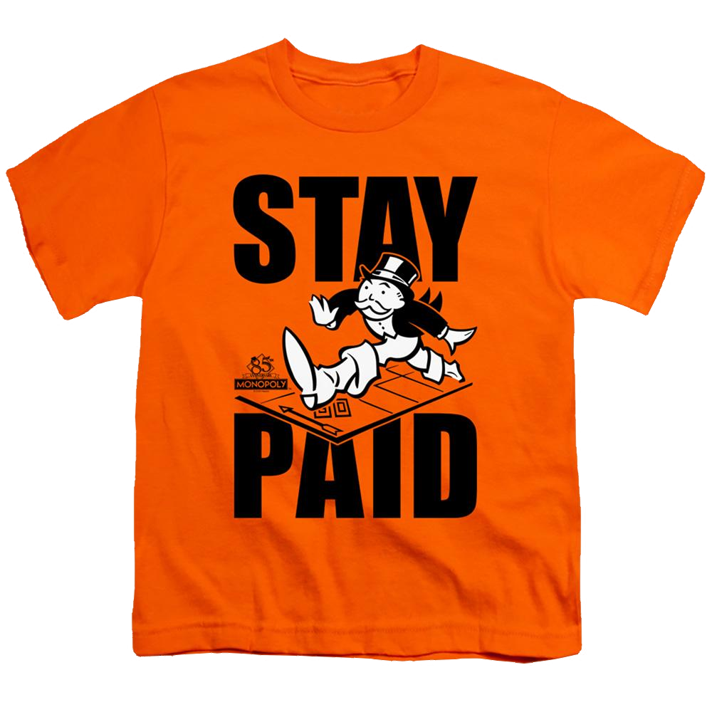 Monopoly Stay Paid - Youth T-Shirt Youth T-Shirt (Ages 8-12) Monopoly