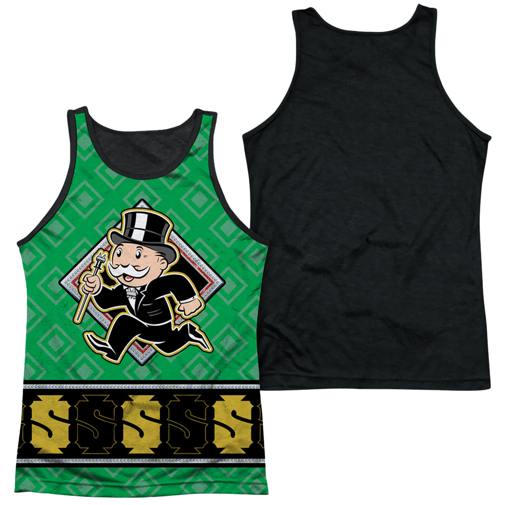 Hasbro Monopoly Jersey - Men's Black Back Tank Top Men's Black Back Tank Monopoly
