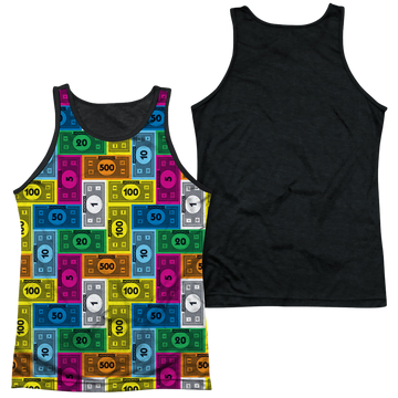 Hasbro Monopoly Cash Rich men's black back tank