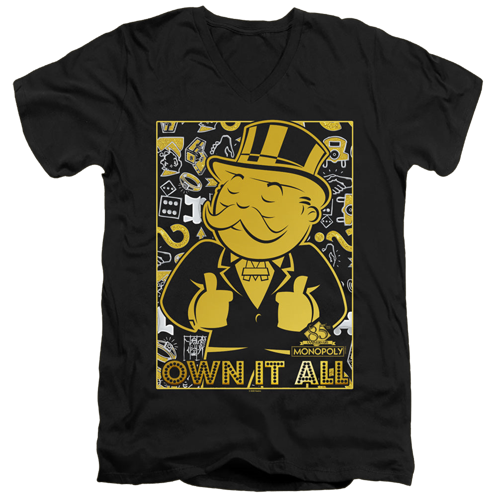 Monopoly Own It All - Men's V-Neck T-Shirt Men's V-Neck T-Shirt Monopoly