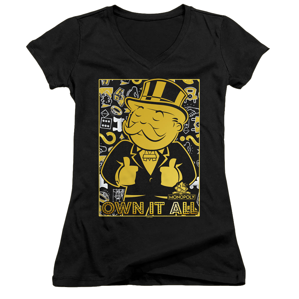 Monopoly Own It All - Juniors V-Neck T-Shirt Juniors V-Neck T-Shirt Monopoly
