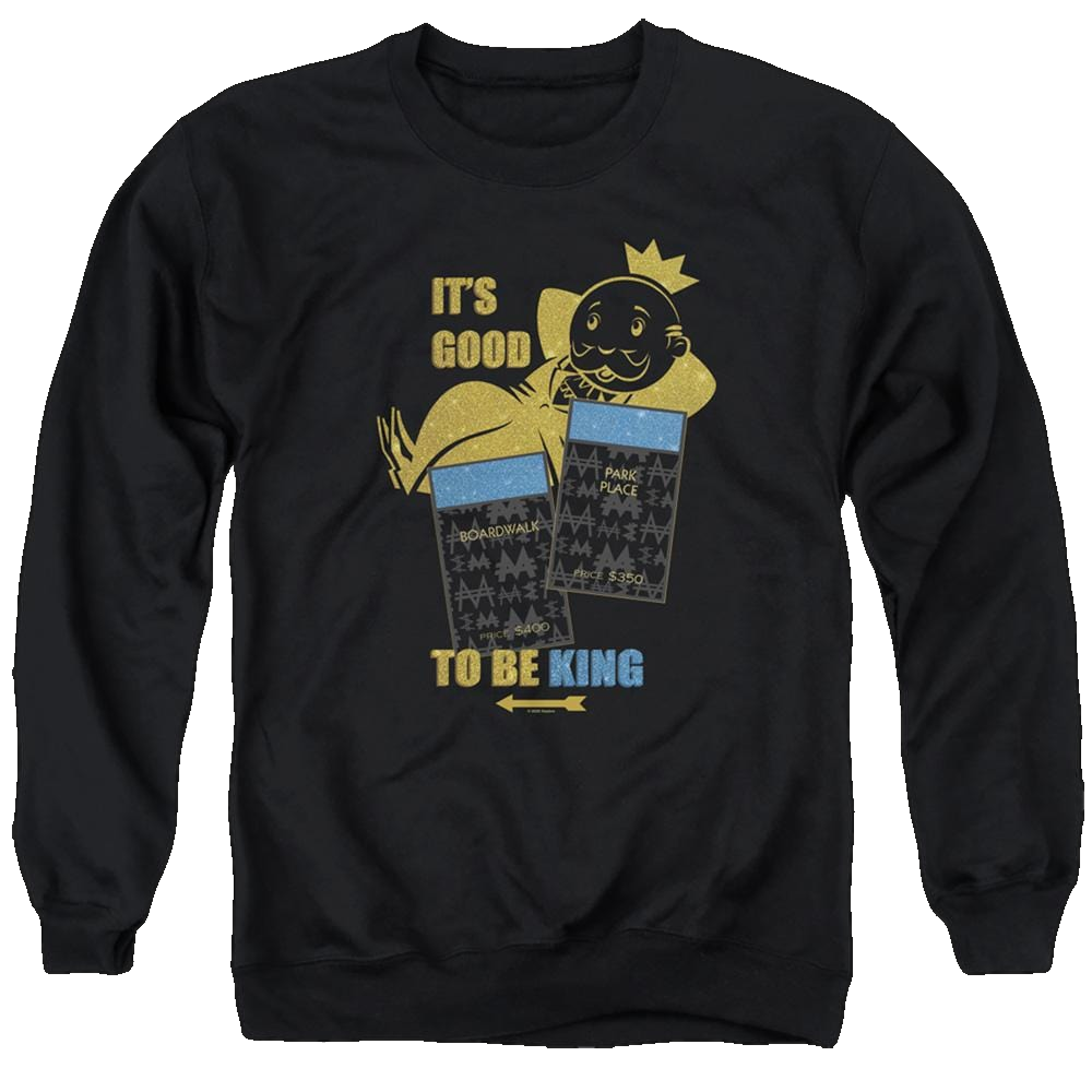Monopoly It's Good To Be King No Logo - Men's Crewneck Sweatshirt Men's Crewneck Sweatshirt Monopoly