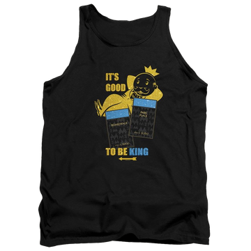 Black men's tank with Monopoly Its Good To Be King No Logo graphic