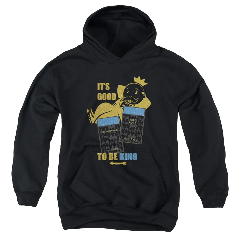 Monopoly Its Good To Be King No Logo - Youth Hoodie Youth Hoodie (Ages 8-12) Monopoly