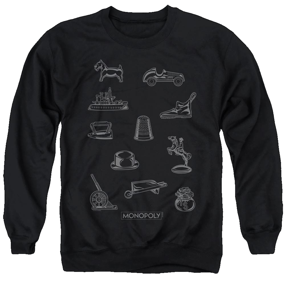 Monopoly Token - Men's Crewneck Sweatshirt Men's Crewneck Sweatshirt Monopoly